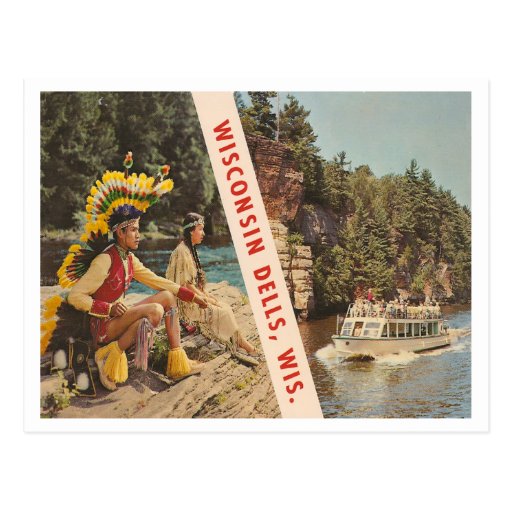 Vintage Wisconsin Dells Wisconsin Postcard