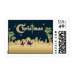 Vintage Wisemen/Desert Religious Christmas Stamp