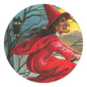 Vintage Witch and Cat Sticker sticker