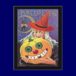 Vintage Witch Halloween postcards