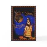Vintage Witch Happy Samhain Halloween Card