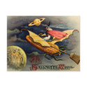 Vintage Witch Postcard by heartmuse Vintage Witch Postcard