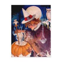 Vintage Witch Postcard by heartmuse Vintage Witch Postcard
