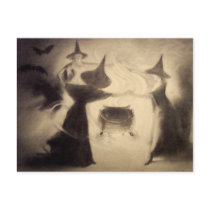 Vintage Witch Postcard