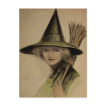 Vintage Witch Postcard