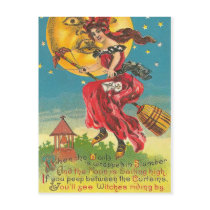 Vintage Witch Postcard