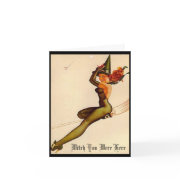 Vintage Witch, Witch You Were Here card