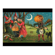 Vintage Witches Postcard