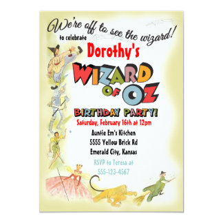 Wizard Of Oz Birthday Cards | Zazzle