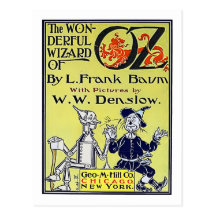 Vintage Wizard of Oz Book Cover Post Cards