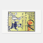 Vintage Wizard of Oz Book Cover Rectangle Stickers