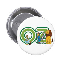 Vintage Wizard of Oz Characters and Letters Button