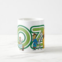 Vintage Wizard of Oz Characters and Letters Coffee Mug