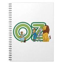 Vintage Wizard of Oz Characters and Letters Notebooks