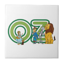 Vintage Wizard of Oz Characters and Letters Ceramic Tile