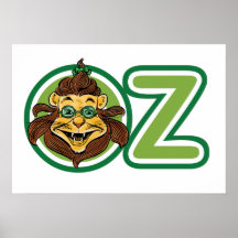 Vintage Wizard of Oz, Lion Inside Letter O Posters