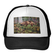 Vintage Wolverine Illustration Mesh Hats