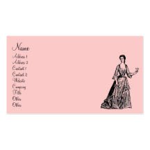 Vintage Woman Business Card
