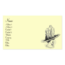 Vintage Woman Business Card Template