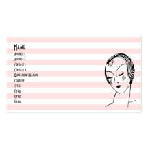 Vintage Woman Business Card Templates