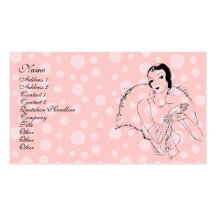 Vintage Woman Business Cards