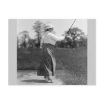 Vintage Woman Golfing, 1910s Postcards