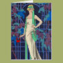 Vintage Woman in Arbor Greeting Card Vintage Woman in Arbor Greeting Card
