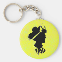 Vintage Woman Silhouette keychains