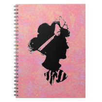 Vintage Woman Silhouette notebooks