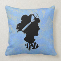Vintage Woman Silhouette pillows
