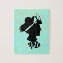Vintage Woman Silhouette puzzles