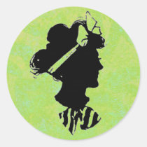 Vintage Woman Silhouette stickers
