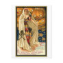 Vintage Woman with Cape Post Card