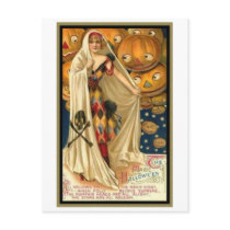 Vintage Woman with Cape postcards