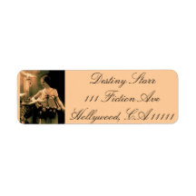 Vintage Woman With Doves Custom Return Address Labels