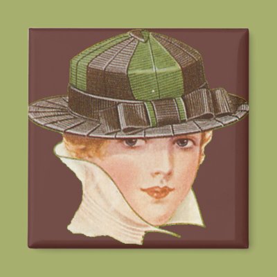 Vintage woman with high collar refrigerator magnets Zazzle_magnet Vintage woman with high collar refrigerator magnets Zazzle_magnet