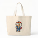Vintage Woman with Rope and Anchor bags by vintagegiftmall Vintage Woman with Rope and Anchor bags