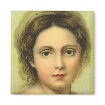 Vintage Woman's Face Square magnets