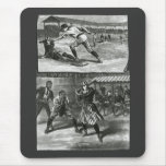 Vintage Women's Baseball Mousepads
