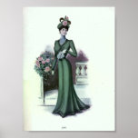 Vintage Women's Fashion 1890's Poster