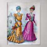 Vintage Women's Fashion 1890's Print