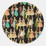 Vintage Women's Fashion Sticker