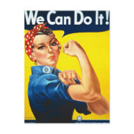 Vintage Womens Rights Ad postcard
