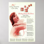 Vintage Woodbury DeLuxe Face Cream Ad from 1949 posters