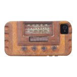 Vintage Woodenl Radio iPhone 4/4S Cases