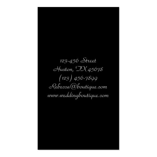 vintage woodgrain purple chandelier fashion business card template (back side)