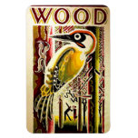 Vintage Woodpecker 1907 Magnet