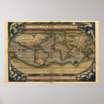 Vintage World Atlas Map Print Vintage World Atlas Map Print