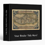 Vintage World Map Atlas Historical Design binders