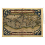 Vintage World Map Atlas Historical Design cards